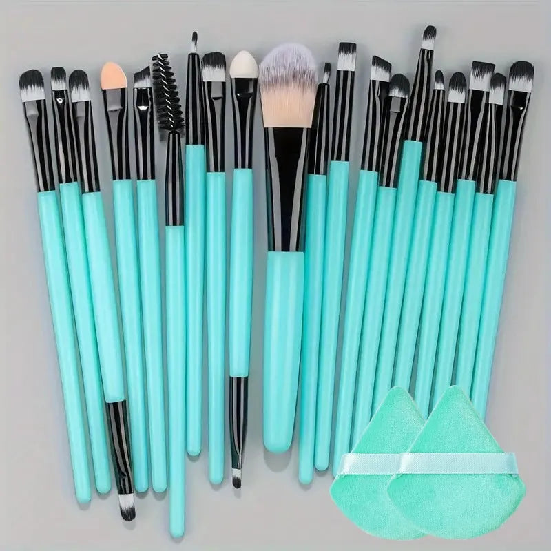 20Pcs Makeup Brush Set for Eyes, Cheeks & Foundation