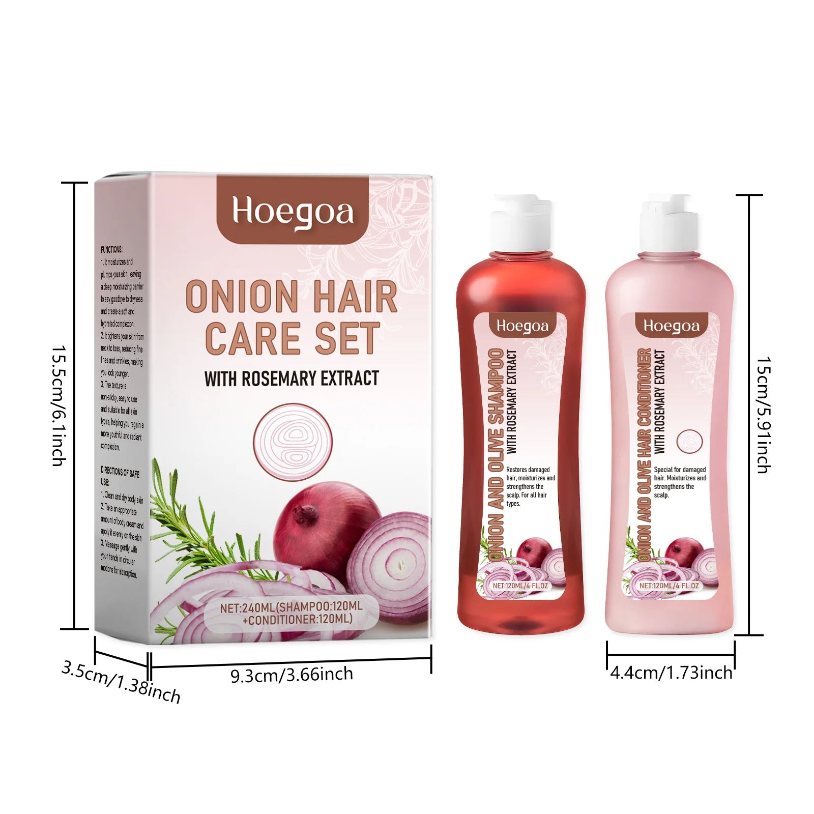 Hoygi Onion Rosemary Hair Care Set – Nourishing & Anti-Hair Loss Treatmen