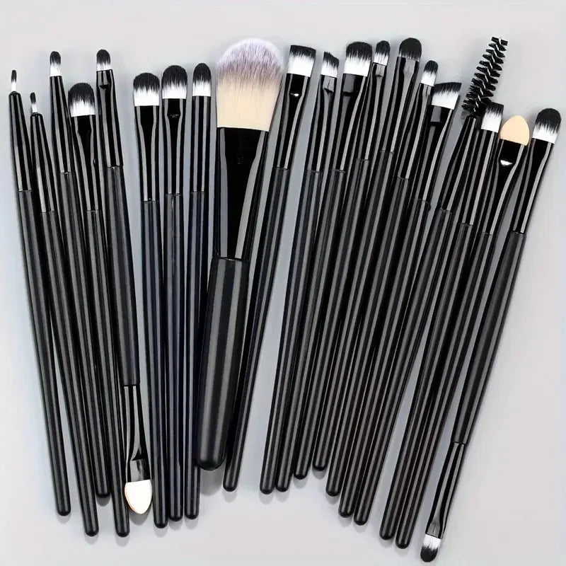 20Pcs Makeup Brush Set for Eyes, Cheeks & Foundation