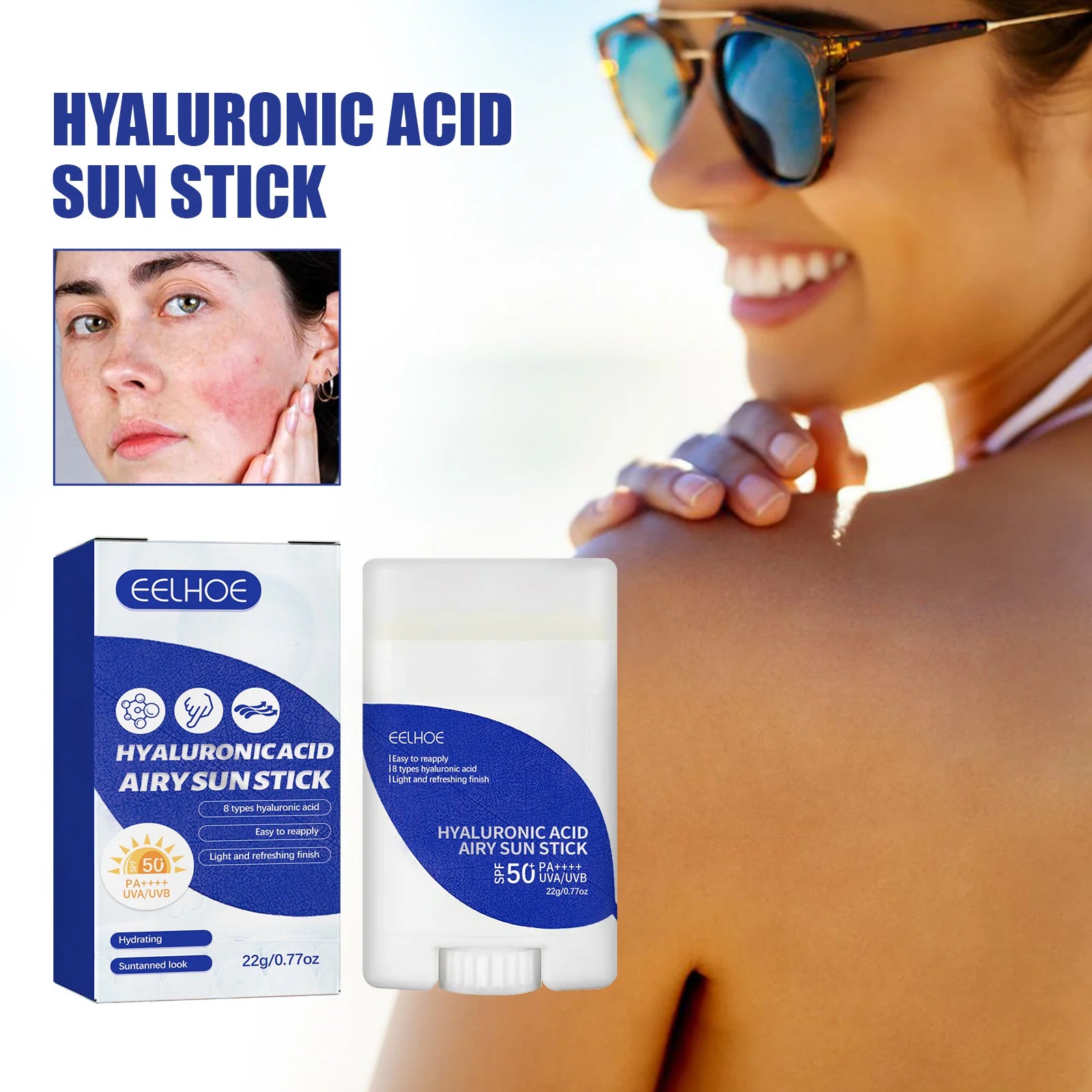 EELHOE SPF 50+ Hyaluronic Acid Sunscreen Stick
