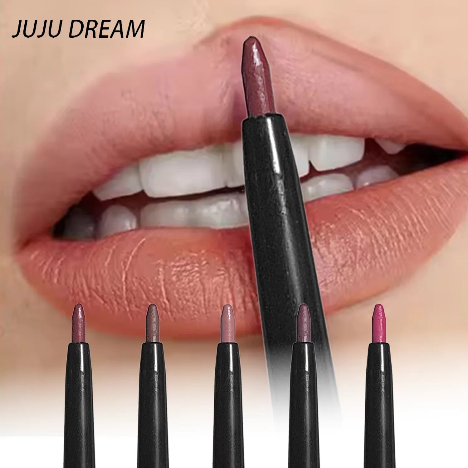 Waterproof Matte Lip Liner – Long-Lasting, Non-Stick, 5 Hydrating Shades