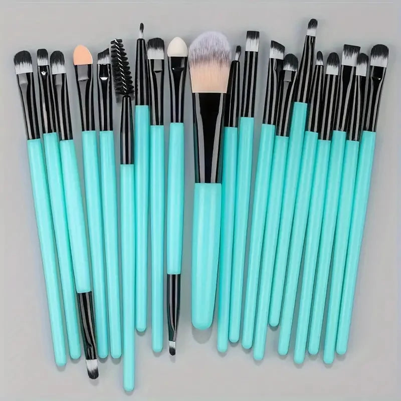 20Pcs Makeup Brush Set for Eyes, Cheeks & Foundation