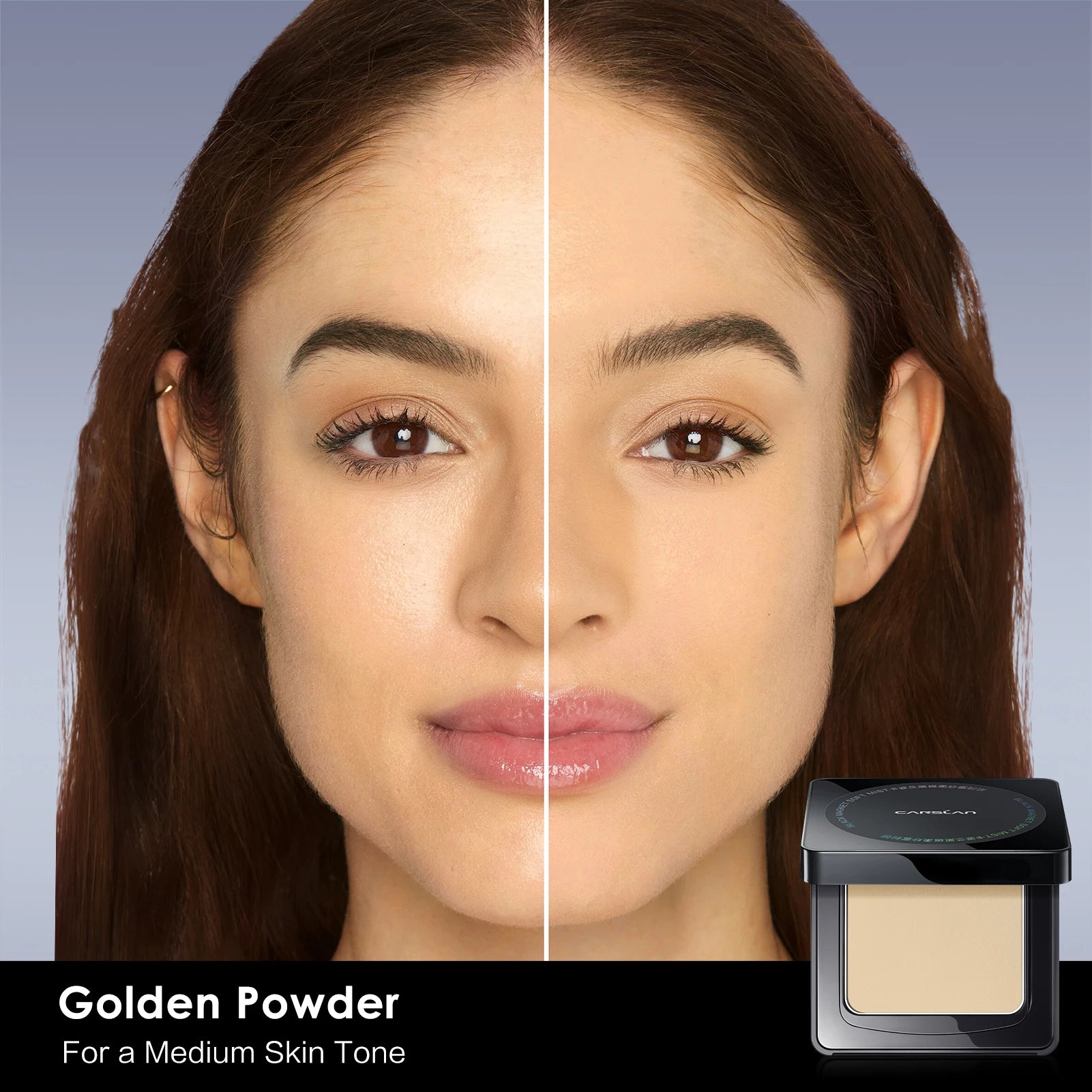 CARSLAN Stay Matte Pressed Powder – 24H Oil Control & Translucent Setting Powder