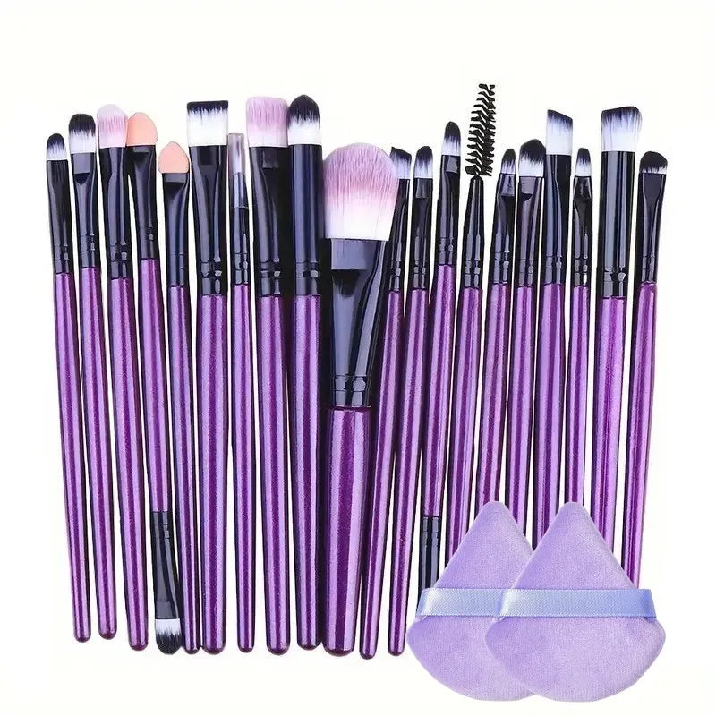 20Pcs Makeup Brush Set for Eyes, Cheeks & Foundation