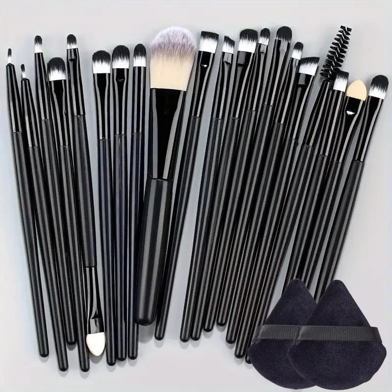 20Pcs Makeup Brush Set for Eyes, Cheeks & Foundation