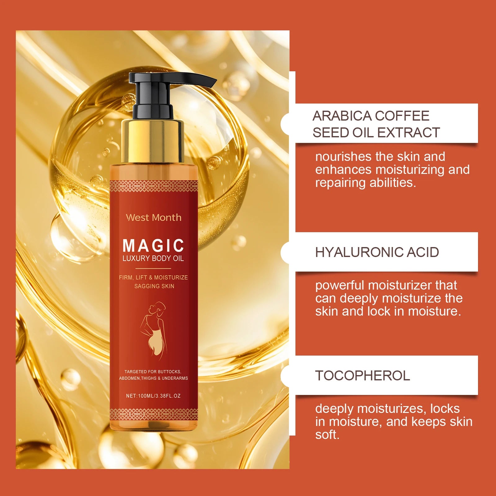 WEST MONTH Magic Luxury Body Oil