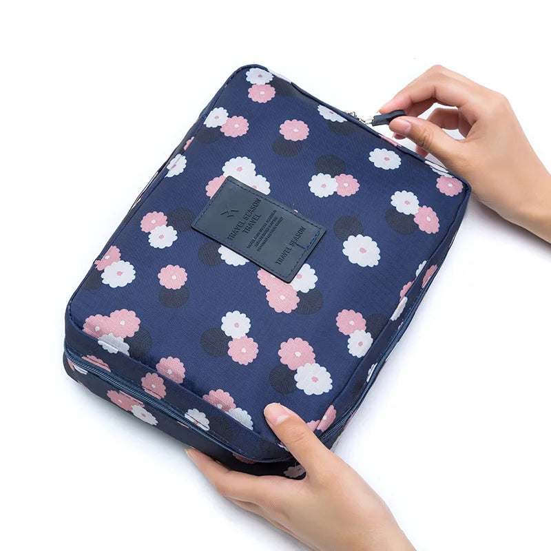 Women’s Travel Cosmetic Bag – Large Capacity Zipper Makeup Pouch