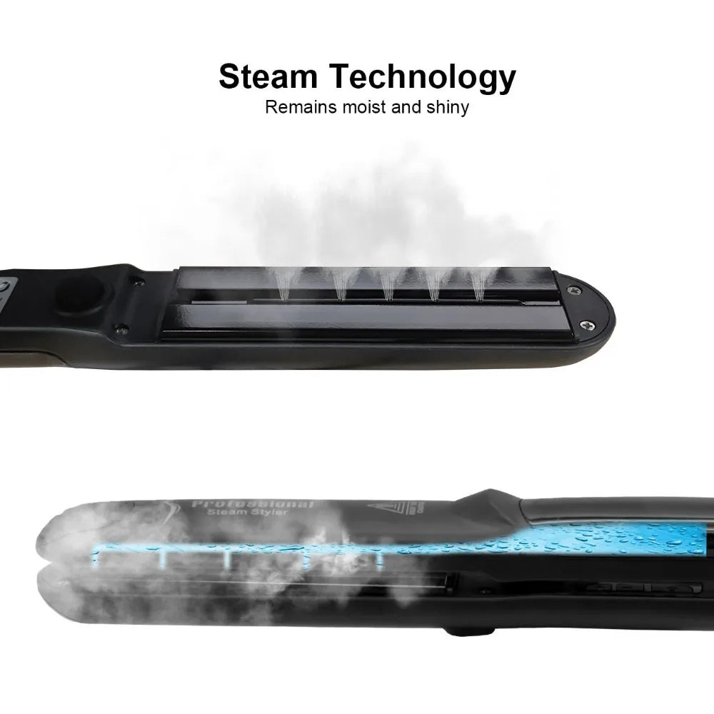 Steam Hair Straightener Ceramic Flat Iron