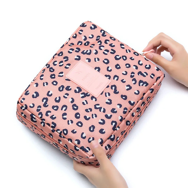 Women’s Travel Cosmetic Bag – Large Capacity Zipper Makeup Pouch