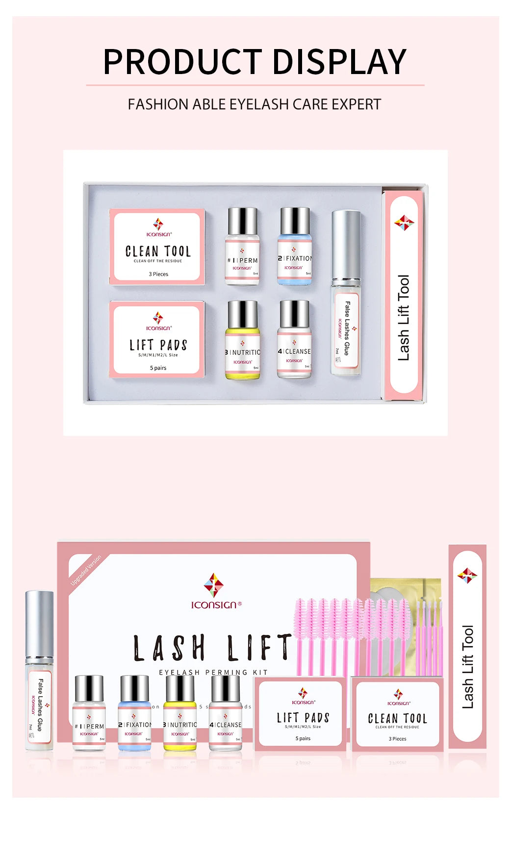: ICONSIGN Lash Lift Kit – Long-Lasting Eyelash Perm (6-8 Weeks)