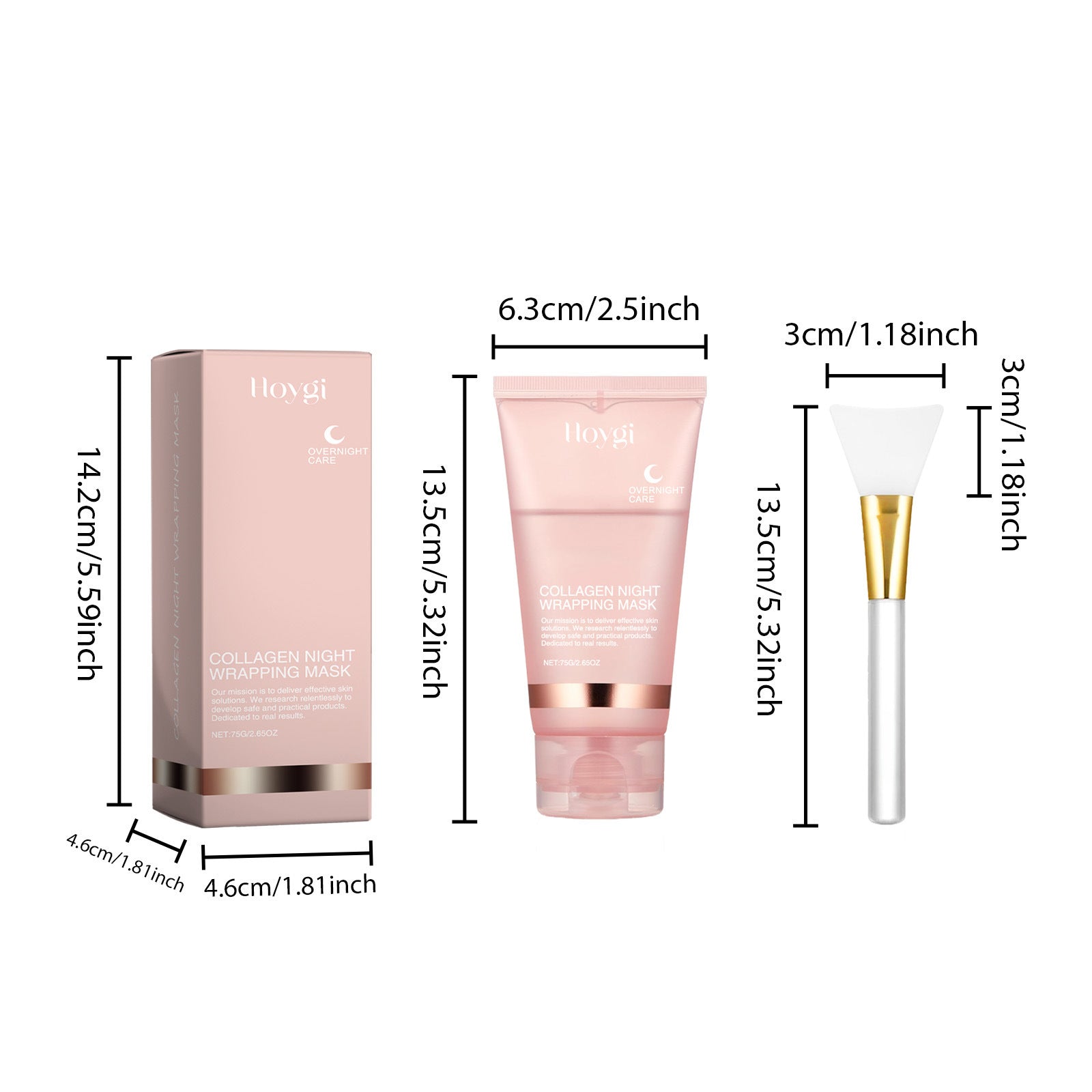 Collagen Overnight Wrapping Peel-Off Facial Mask Set