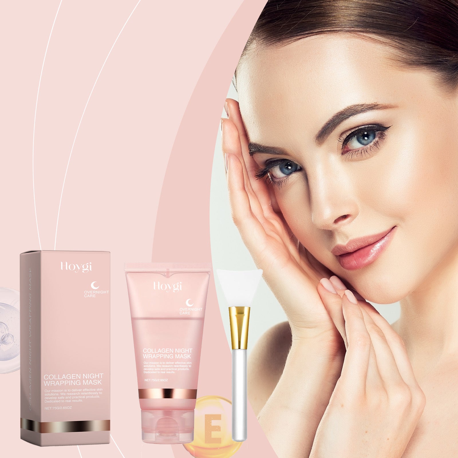 Collagen Overnight Wrapping Peel-Off Facial Mask Set