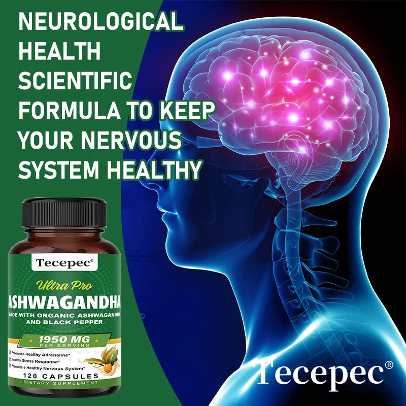 Organic Ashwagandha 1,950mg Supplement