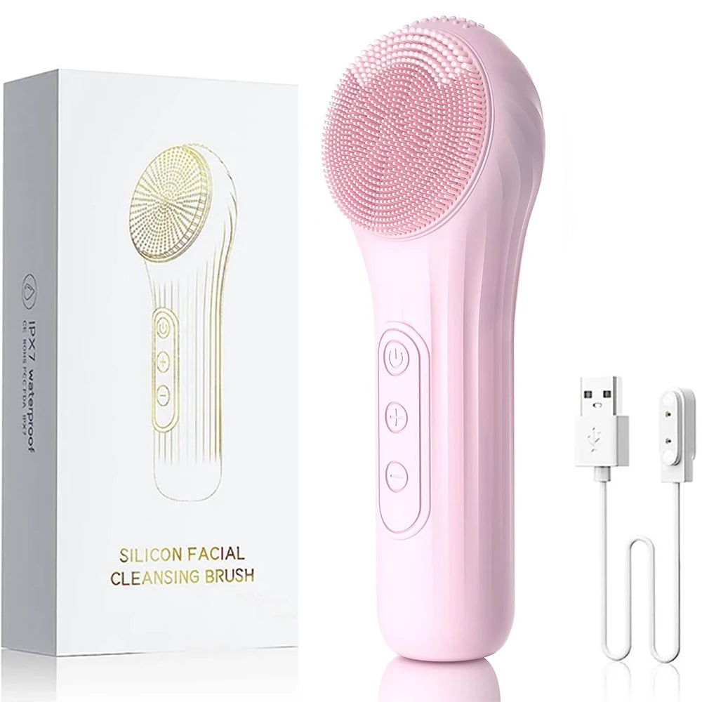 Sonic Facial Cleansing Brush – Waterproof Rechargeable Deep Cleanser