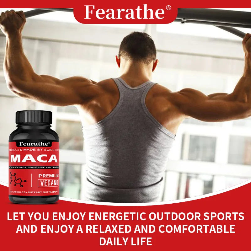 Organic Peruvian Black Maca Root Capsules