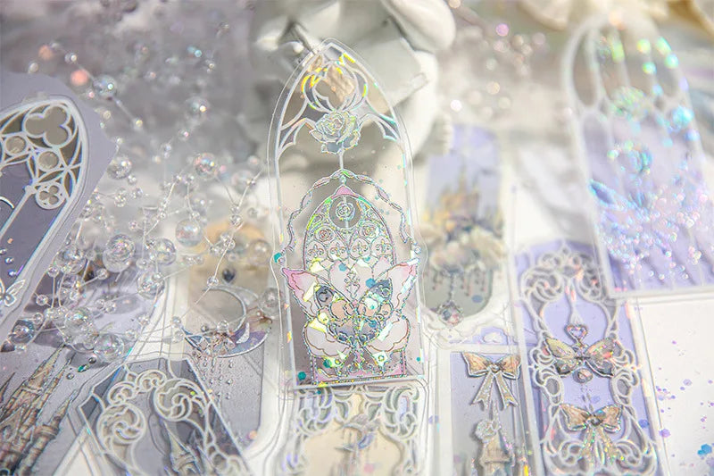 10pcs Fluorescent Dream Series Bookmarks – Kawaii PVC Page Markers