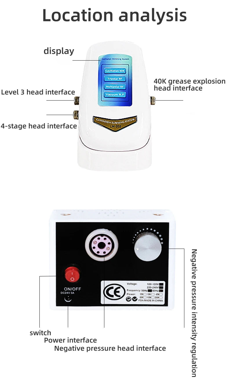 4-in-1 40K Ultrasonic Cavitation Body Tool