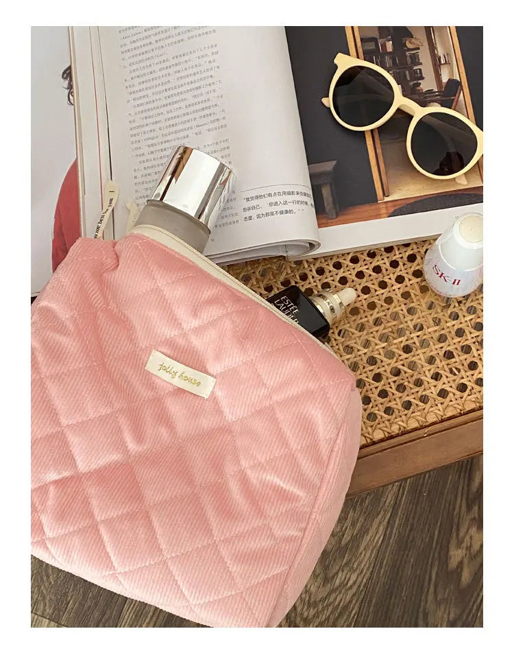 Women’s Travel Cosmetic Bag – Large Capacity Zipper Makeup Pouch