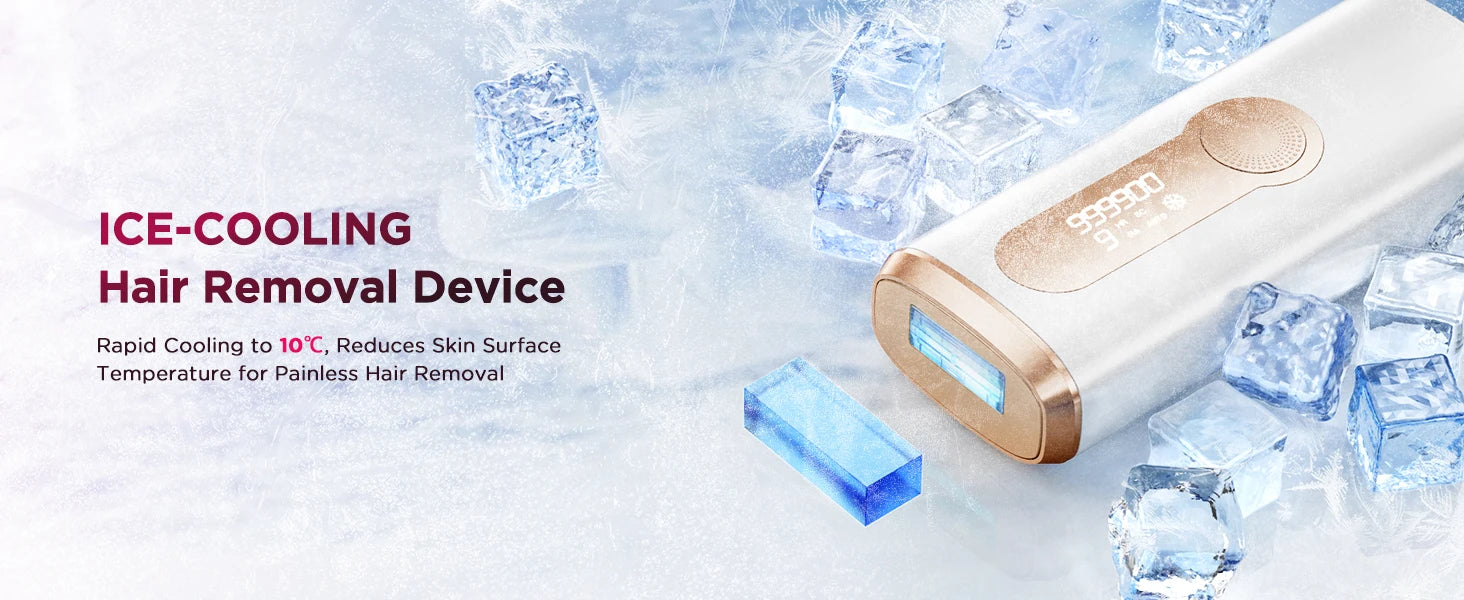 IPL Flash Laser Hair Removal – Permanent & Painless Epilator for Body, Bikini, and Face