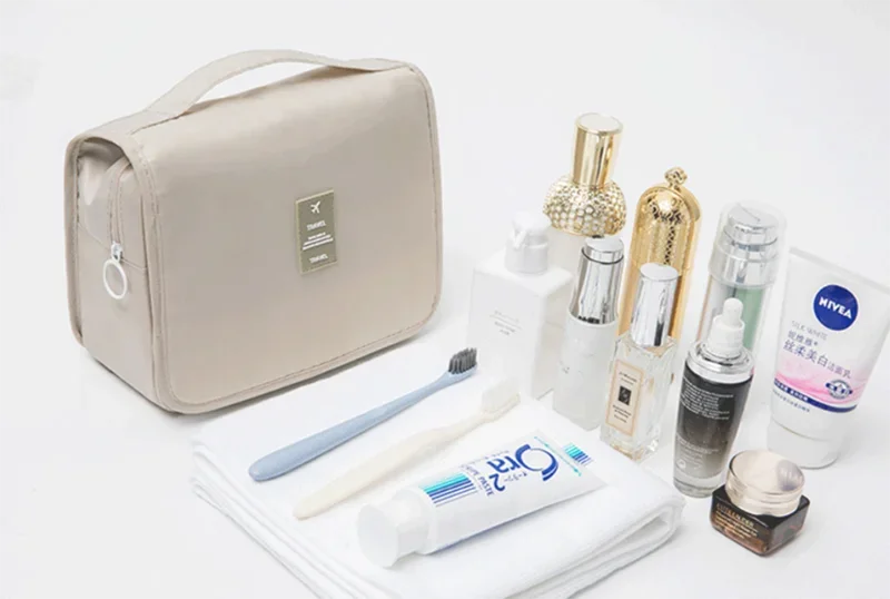 Waterproof Hanging Travel Makeup Bag – Toiletry & Cosmetic Organizer for Wome