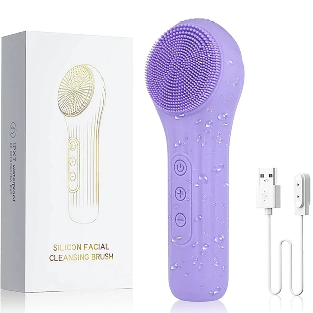 Sonic Facial Cleansing Brush – Waterproof Rechargeable Deep Cleanser