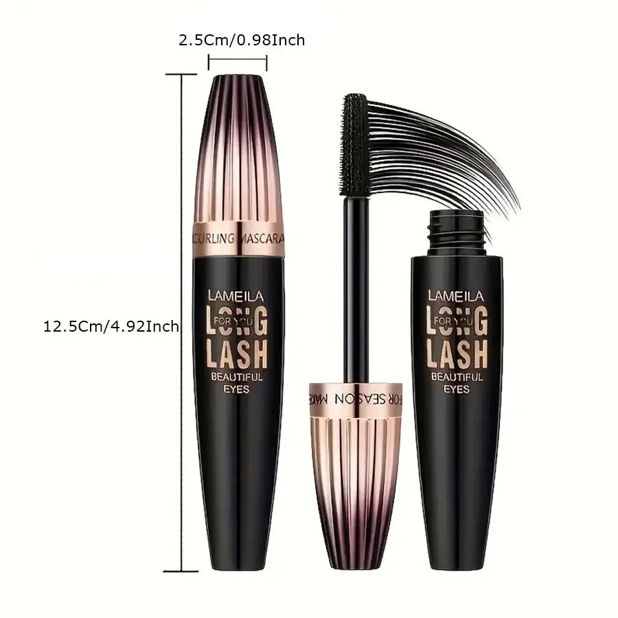 Waterproof 4D Mascara – Long-Lasting, Smudge-Proof & Thickening