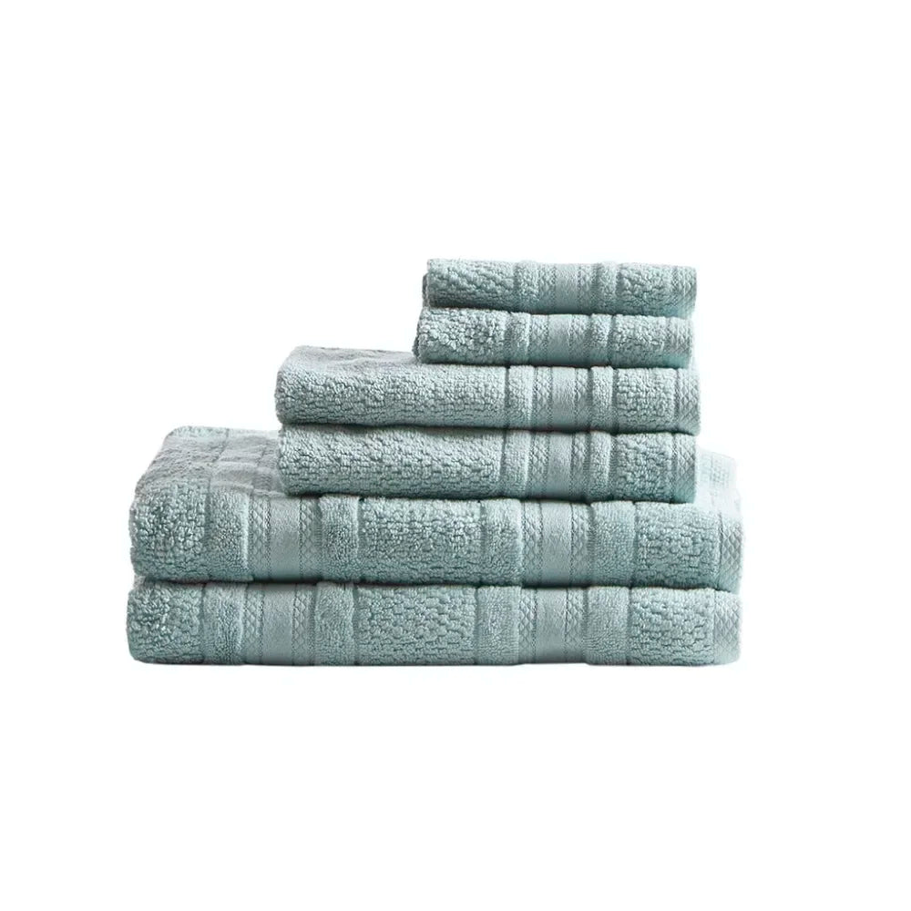 Super Soft Cotton Quick Dry Bath Towel Set (6pcs)