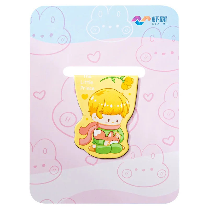 10pcs Kawaii Magnetic Bookmarks – Cute Cartoon Girls & Animals
