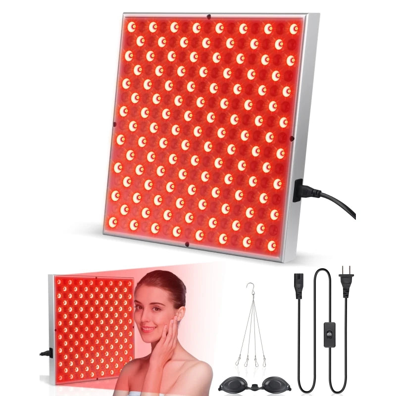 LED Red Light Therapy Panel – Anti-Aging & Pain Relief Lamp for Skin & Body