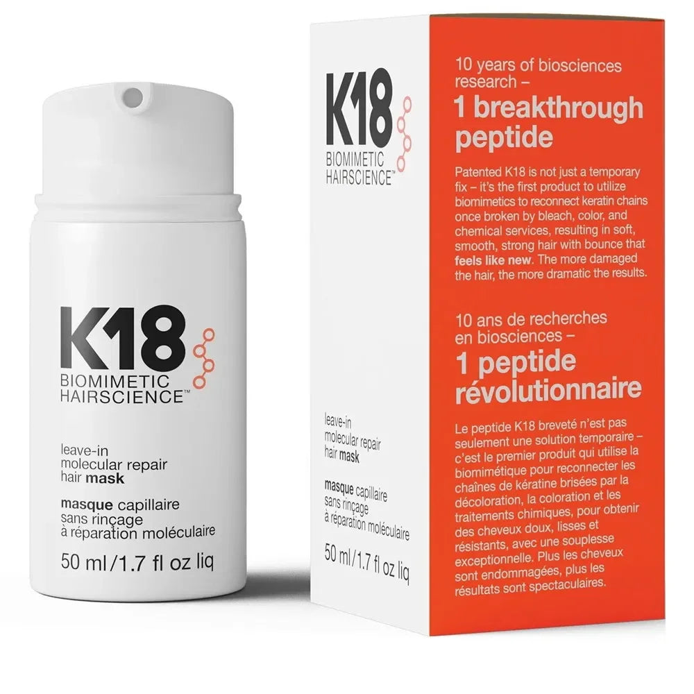 K18 Leave-In Molecular Repair Hair Mask – Deep Keratin Treatment (1 or 5pcs)