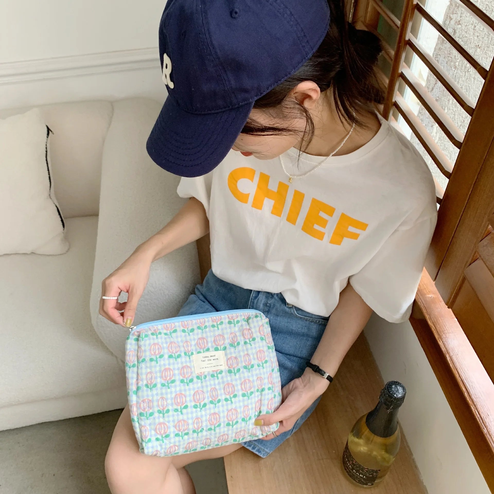 Women’s Travel Cosmetic Bag – Large Capacity Zipper Makeup Pouch