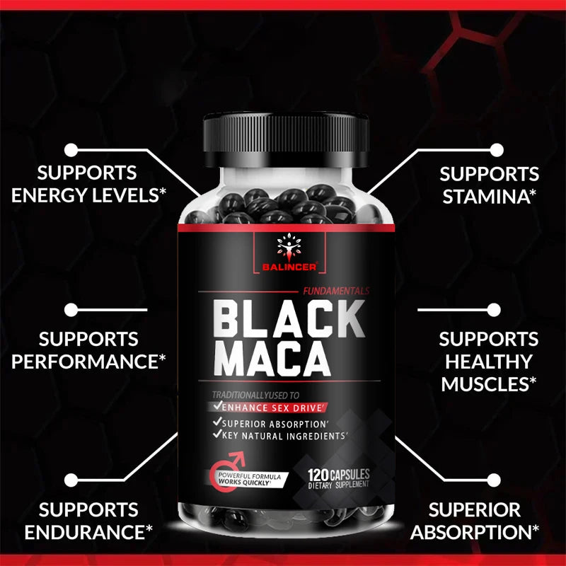 Balincer Organic Black Maca Extract 1000mg