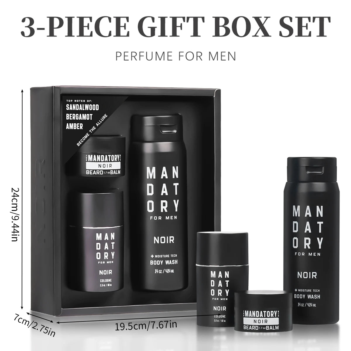 MANDATORY Men's Fragrance Set Gift (3pcs)