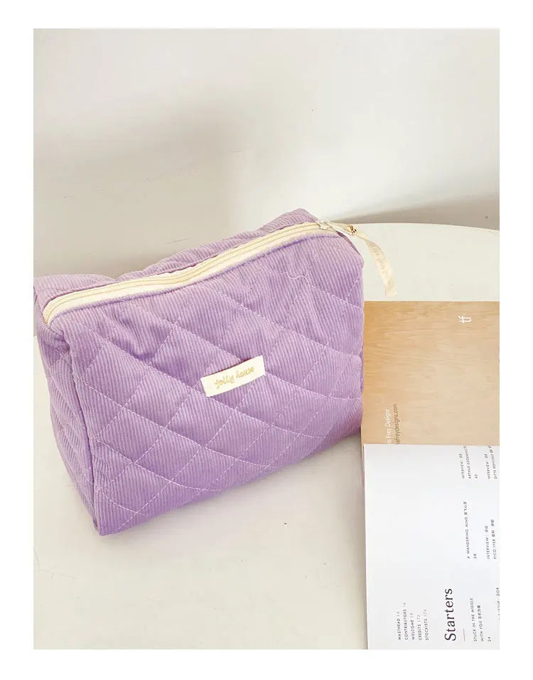 Women’s Travel Cosmetic Bag – Large Capacity Zipper Makeup Pouch