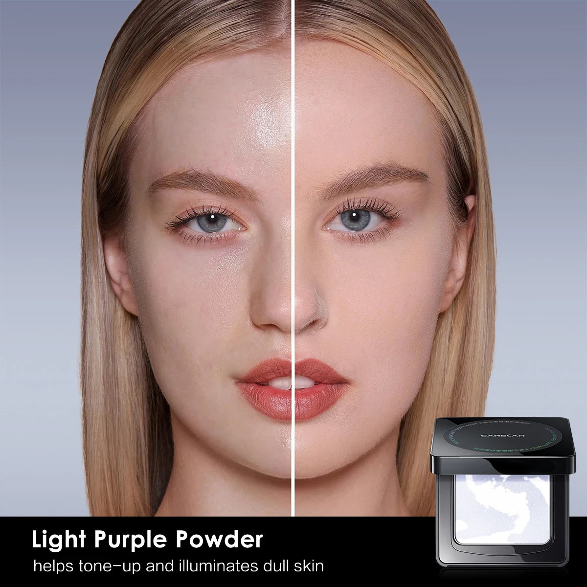 CARSLAN Stay Matte Pressed Powder – 24H Oil Control & Translucent Setting Powder