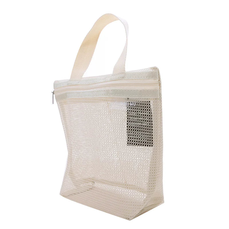 Mesh Travel Toiletry Bag – Portable Hanging Cosmetic Organizer Pouch