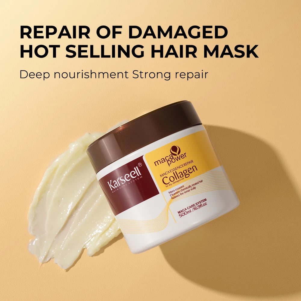 Karseell Collagen Hair Mask & Argan Oil Hair Serum Set
