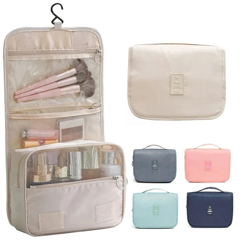 Waterproof Travel Makeup Bag – Hanging Toiletry & Cosmetics Organizer