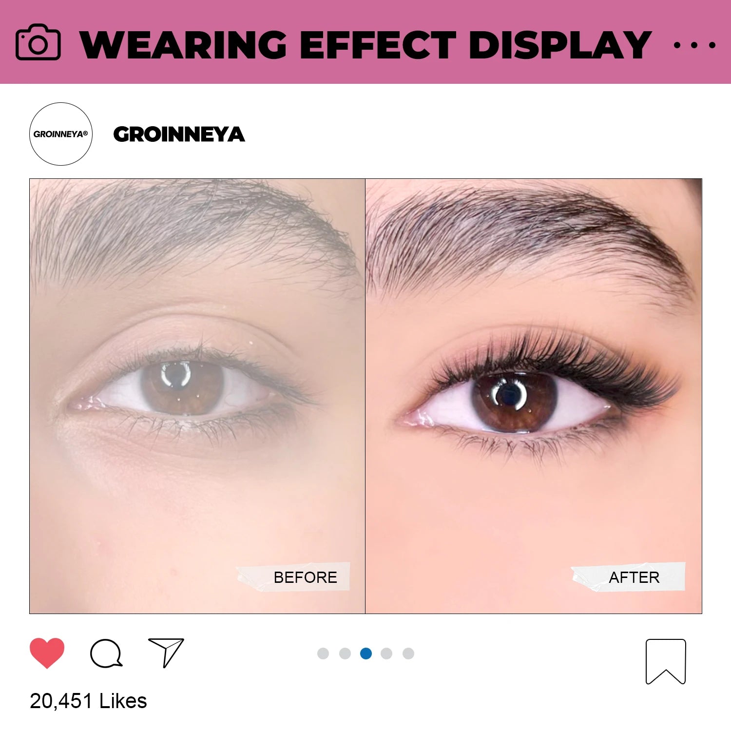 GROINNEYA DIY Lash Extension Kit – Cluster Lashes with Bond & Seal