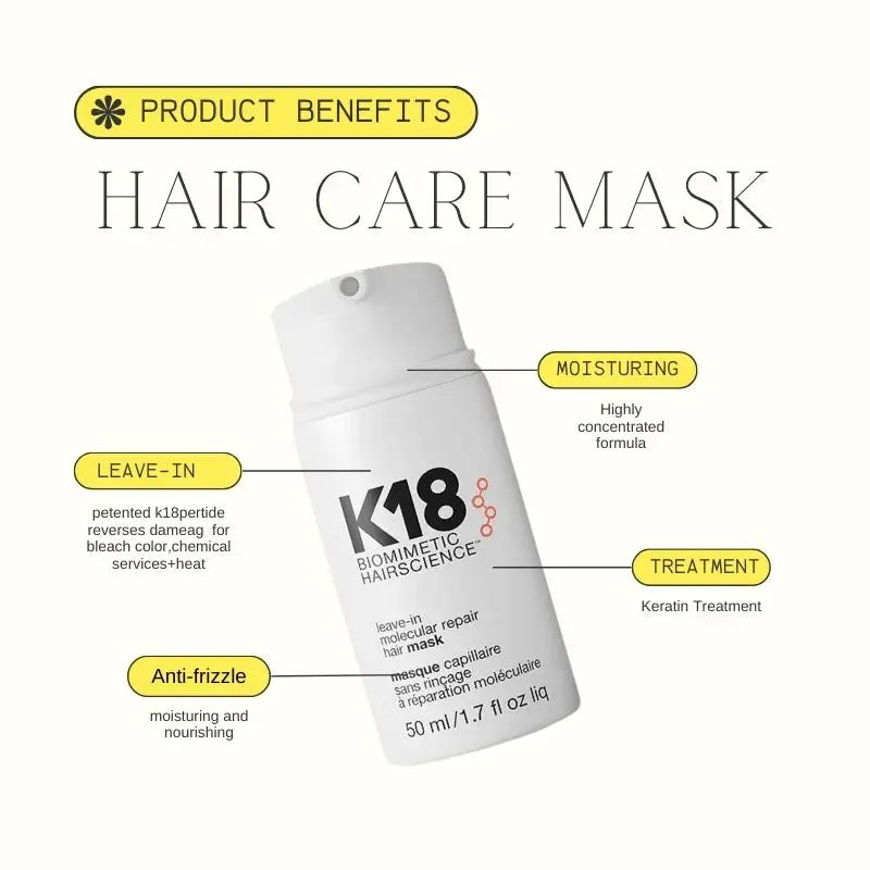 K18 Leave-In Molecular Repair Hair Mask – Deep Keratin Treatment (1 or 5pcs)