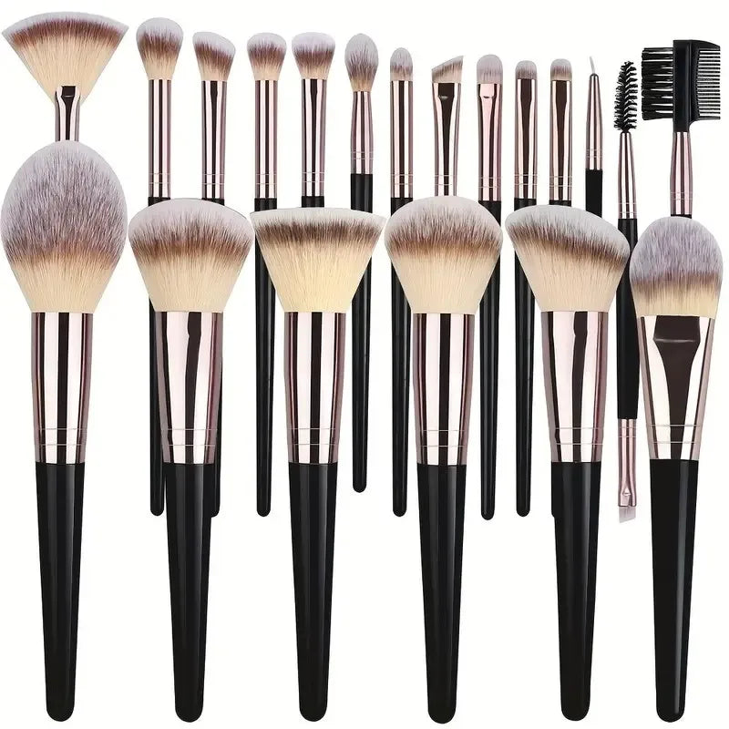 3–20PCS Professional Makeup Brush Set – Face & Eye Beauty Tools