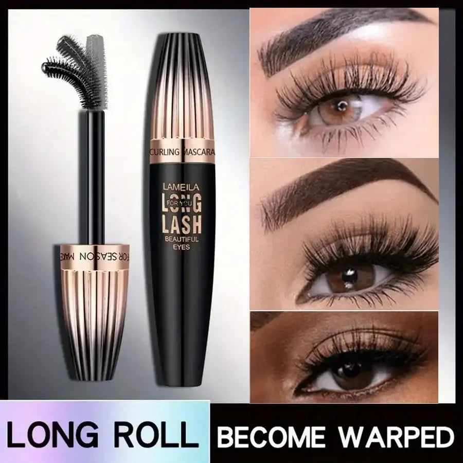 Waterproof 4D Mascara – Long-Lasting, Smudge-Proof & Thickening
