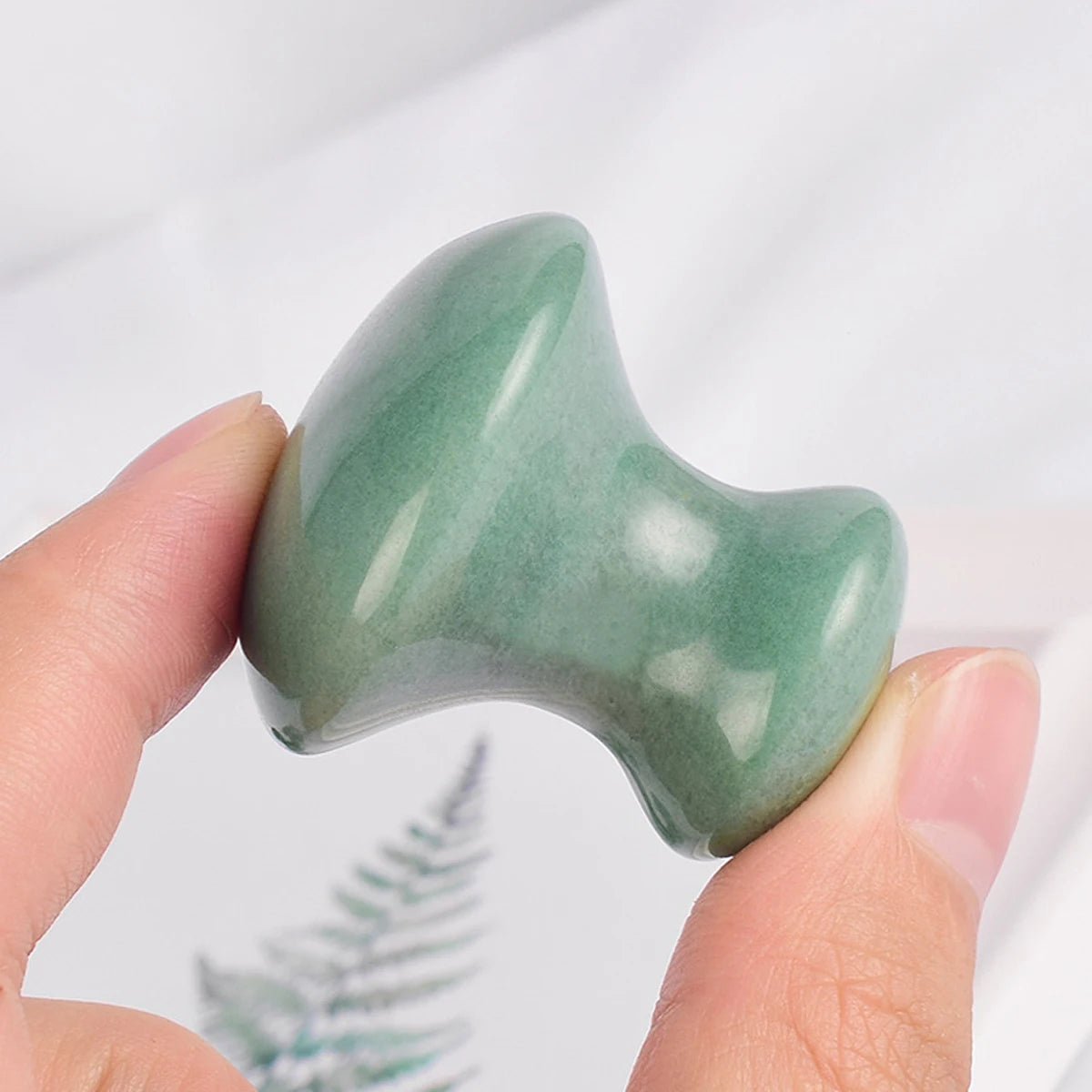 Natural Jade Mushroom Gua Sha Massager