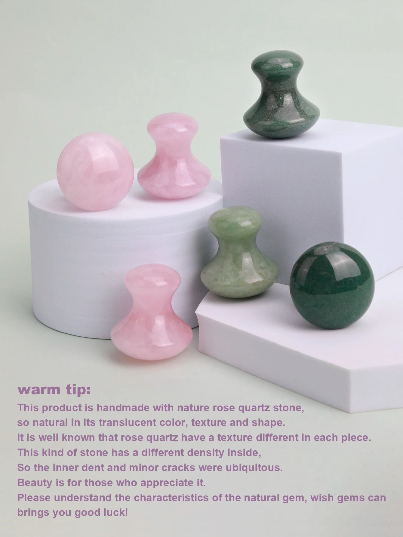 Natural Jade Mushroom Gua Sha Massager