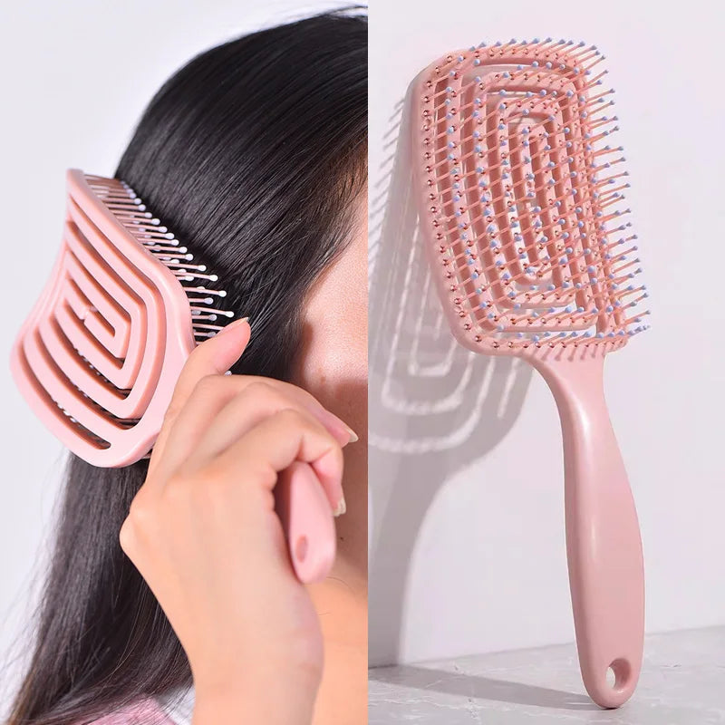 Elastic Vented Scalp Massage & Detangling Brush