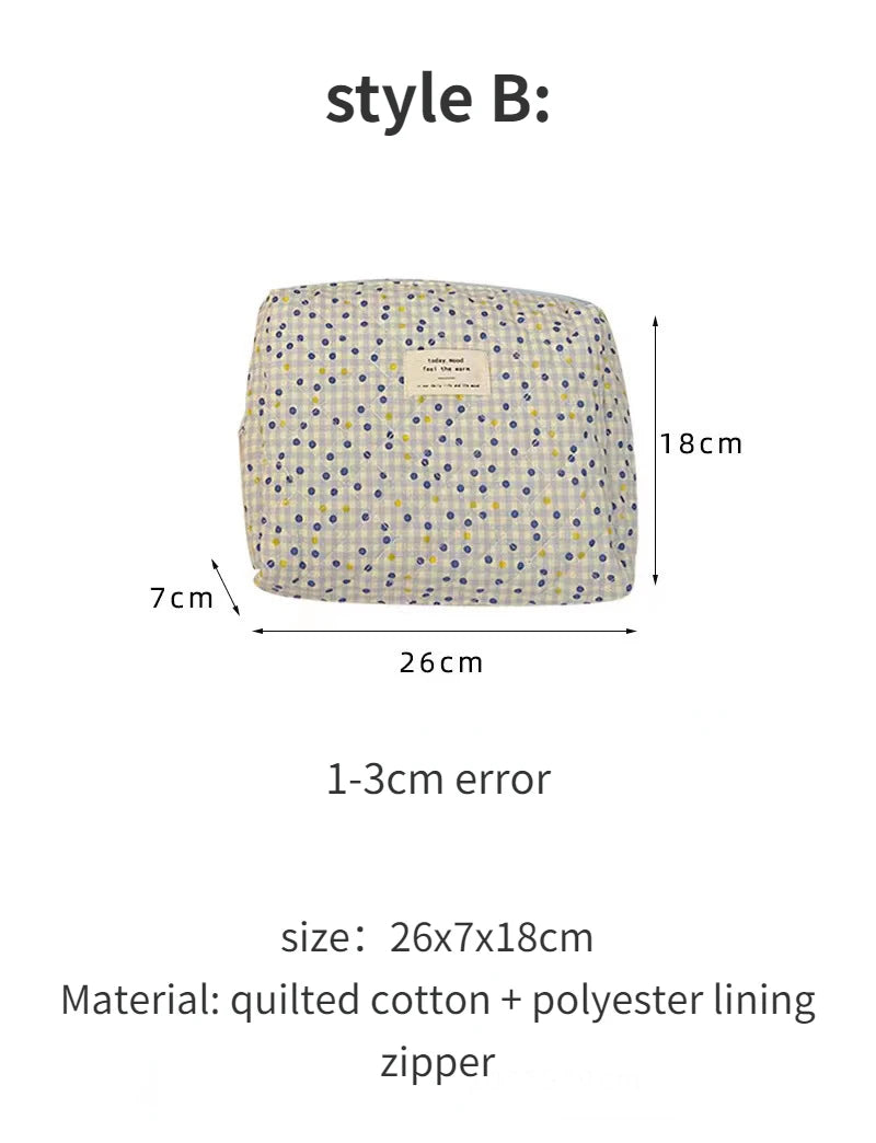 Women’s Travel Cosmetic Bag – Large Capacity Zipper Makeup Pouch