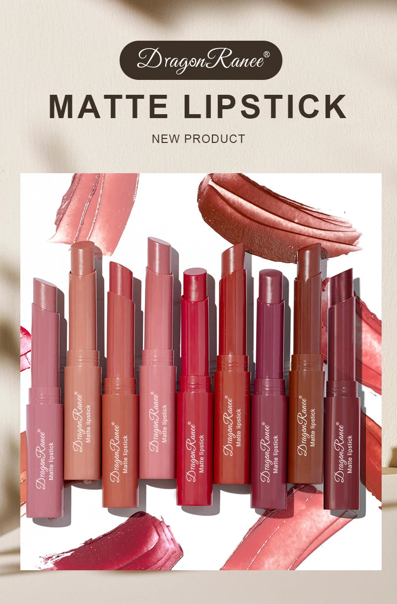 4-in-1 Matte Lipstick Pencil Set – Velvet, Long-Lasting Lip Color