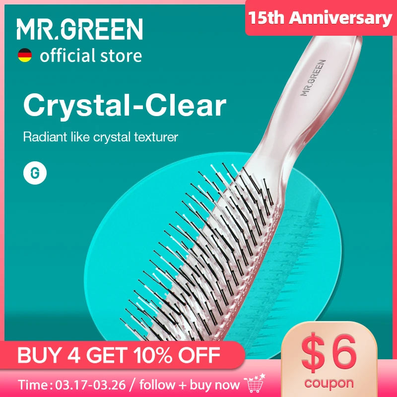 MR.GREEN Scalp Massage & Volumizing Hair Brush