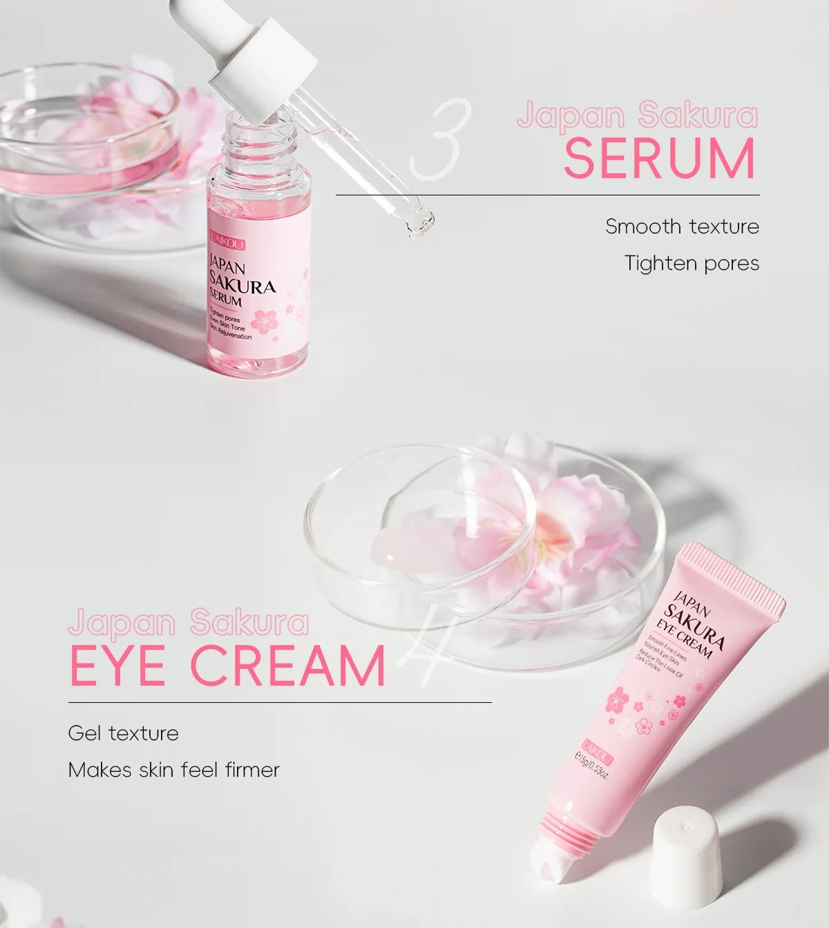 LAIKOU Japan Sakura Skin Care Set 6pcs