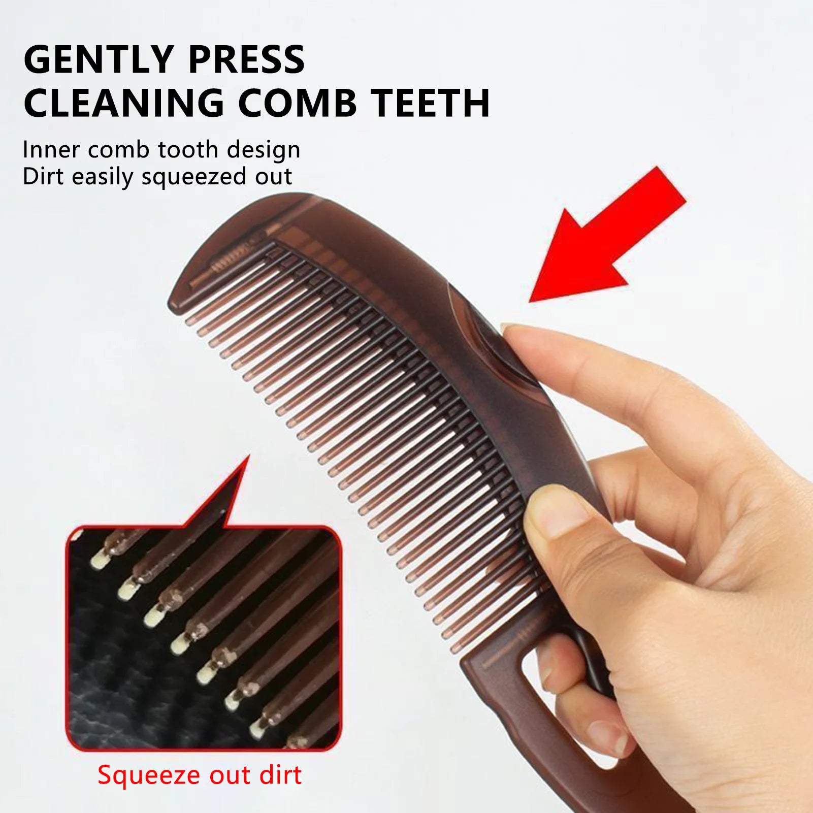 Self-Cleaning Anti-Static Scalp Massage Comb